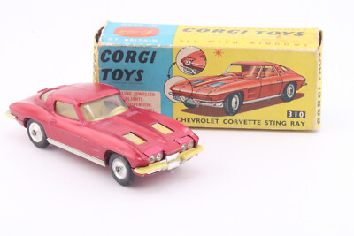 CORGI TOYS 310 * CHEVROLET CORVETTE STING RAY * 1:43 * 1963 * OVP