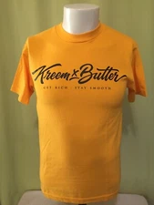 Kreem x Butter Get Rich Stay Smooth Men’s Yellow T Shirt Size Small