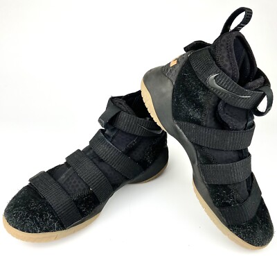 Nike Zoom Lebron Soldier Men’s 918369-007 Black High Top Sneakers