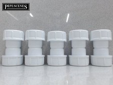 Image of 5 x McALPINE Universal Overflow Pipe Connector Coupling fits 19-23mm 3/4" R1M