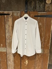 Next Occasion Shirt Top Men's Size 15 38 PolyCotton White Button-Up