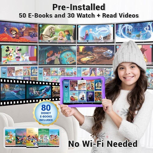 Contixo K103A 10" Inch Kids 64GB Android Tablet w/ Disney eBooks Wi-Fi Camera - Picture 17 of 36