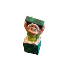 Disney Hallmark Dopey Snow White Gift Box Christmas Holiday Ornament