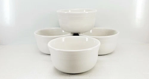 set 4 GUSTO BOWLS white FIESTA WARE 28 OZ. NEW