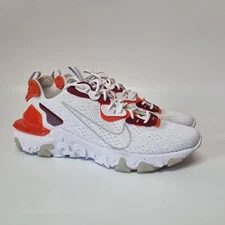 Nike React Vision D/MS/X White Grey Orange Trainers Men's 9US 8UK