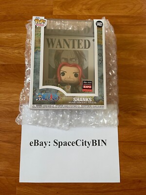 Funko Pop! One Piece Shanks Wanted Poster C2E2 Shared Exclusive - Fast Shipping