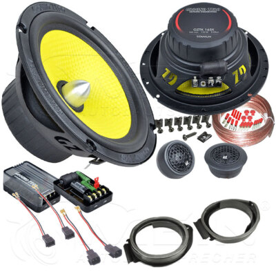 GROUND ZERO LAUTSPRECHER für OPEL MERIVA B ab 2010 Front Heck 2-Wege 150W #ATZG