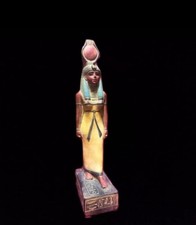 Egyptian Antiquities Statue of Goddess Hathor God Heaven & Love Rare Ancient BC