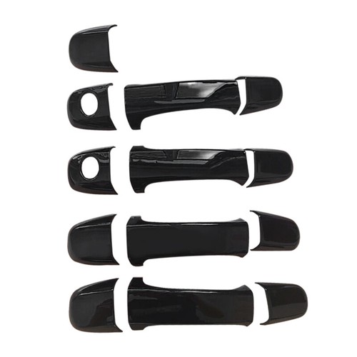 Couvercle Poignée Porte Extérieure Nissan Qashqai J10 2007-2013 - Noir - Protection Contre Les Rayures