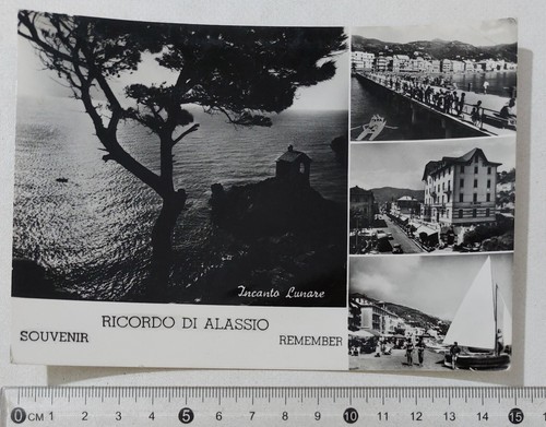 I123308 Cartolina - Savona - Alassio - Vedutine - VG 1956 - 第 1/2 張圖片