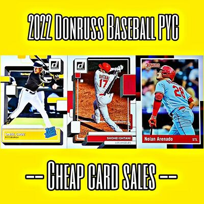 2022 Donruss Baseball Singles / You Pick & Complete Your Set #1-280 NEW SERIES!