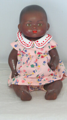 Poupée Bamboula Reproduction 26 Cm – Tête Biscuit Porcelaine, Corps Papier Mâché, France