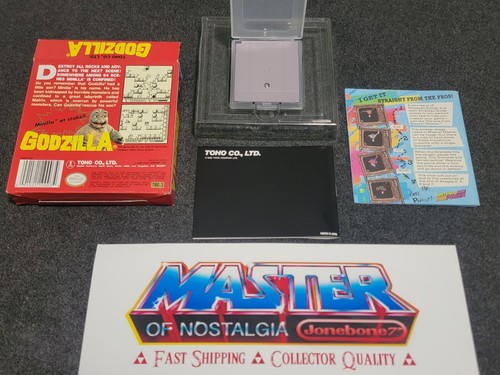 Gameboy GODZILLA Complete CIB Box Nintendo Game Boy Rare Toho - Picture 2 of 6