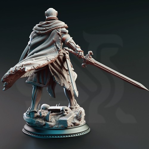DM Stash Miniatures Human Male Cursed Paladin Knight Fighter DnD D&D Fantasy RPG - Picture 2 of 3