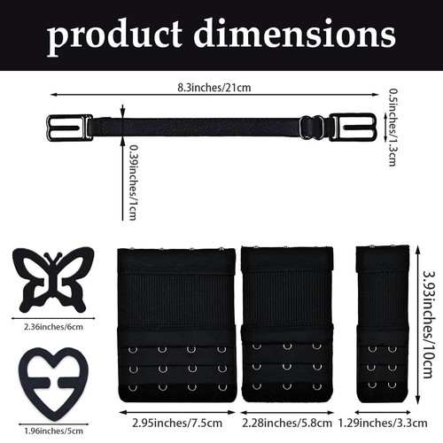 24PCS Adjustable Anti-Slip Bra Strap Clips for Back Bra Strap Holders Elastic... - Picture 2 of 6