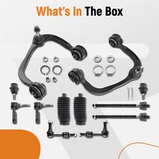 Suspension Kit Front Upper Control Arms Sway Bar Tie Rods for Ford F-150 2WD