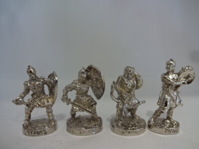 Satz Metallfiguren '' Eisschlacht / Russen - Diorama / Chrom -Nr.402-7-10 - 40 mm