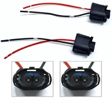 Wire Pigtail Female B H8 Fog Light Two Harness Bulb Socket Connector Plug Lamp