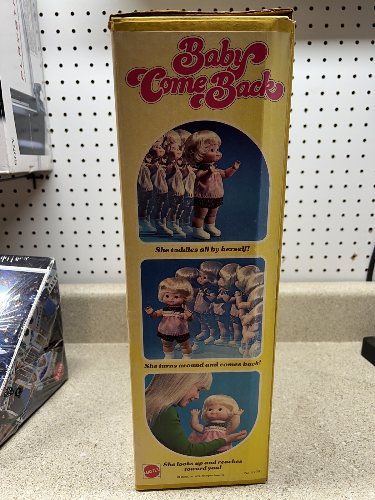 VINTAGE Mattel 1976 Baby Come Back Doll Original Box Clothes Tested