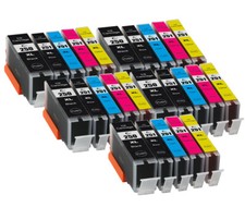 25P XL Printer Ink Set Compatible for Canon PGI 250 CLI 251 MX920 MG5420 MG5520