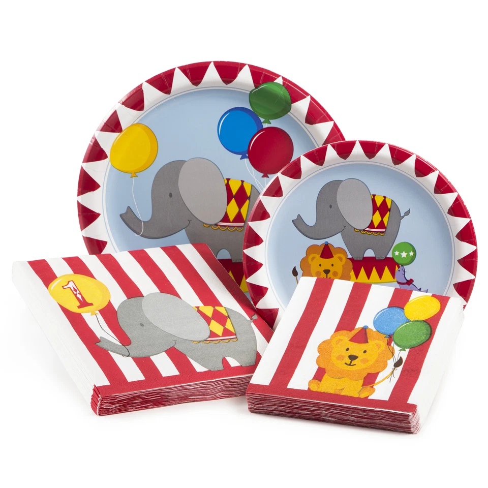 Circus Invites Circus Invitations Birthday Party Elephant Lion Seal Supplies 8ct - Image 3 of 3