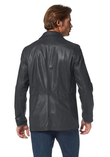 Chaqueta de cuero. Clase Internacional. Cuero de napa de cordero antracita. ¡NUEVO!¡! - Imagen 3 de 7