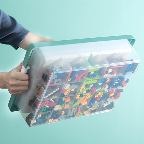Storage Bin Building Block Storage Box Stackable Storage Bins for Lego Bricks - Picture 5 of 13