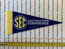 (1) SEC Southeastern Conference 4"x9" Premium Soft Felt Mini Pennant  +10” Stick