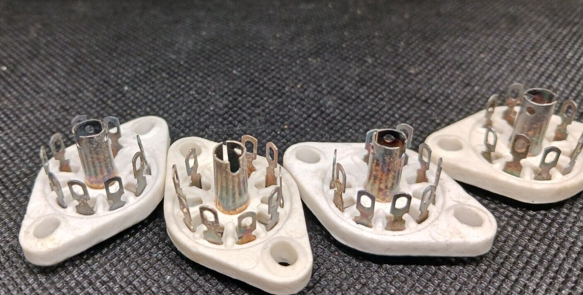 1 x 9 PIN VINTAGE PORCELAIN TUBE SOCKET ;347 | eBay