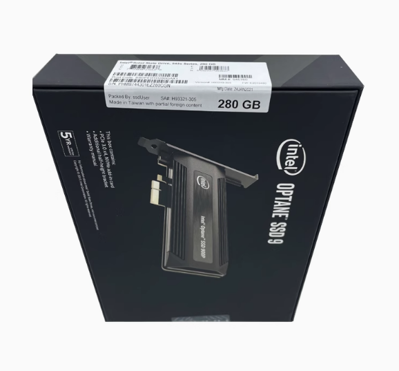 280GB PCIE INTEL 900P SSD 9 OPTANE SSDPED1D280GAX1 AIC/HHHL 10DWPD