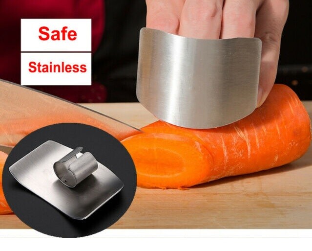 Stainless Steel Finger Guard Hand Protector For Kitchen Chopping & Slicing - Safety Tool 4 thumbnail image