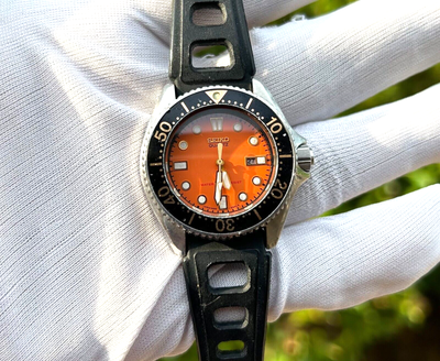 Vintage SEIKO 2625-0010 Diver 150m Mini Diver Orange | eBay