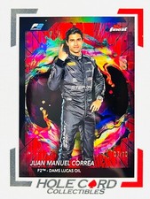 JUAN MANUEL CORREA 2024 Topps Finest Formula 1 F1 F2 Rare #234 Red Vapor 7/10