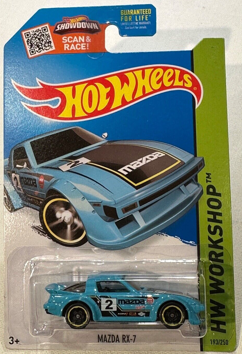 2015 🔥HOT WHEELS🛞 MAZDA RX-7 HW WORKSHOP #193 /250 BLUE | eBay