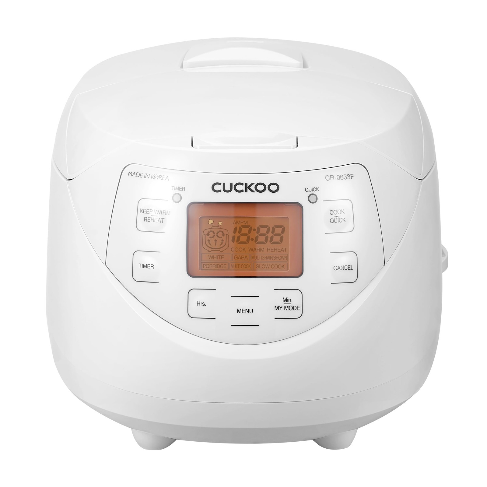 6 Cup Uncooked Fuzzy Logic Delay Timer Cuckoo Cr-0633f Micom