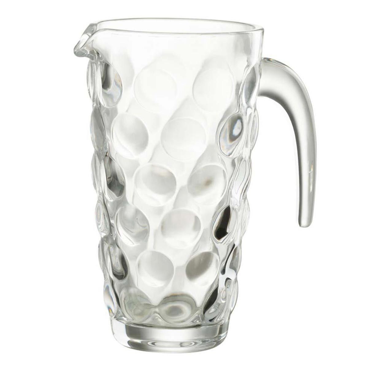 Carafe en verre Loupe 1L de design transparent pour table contemporaine