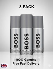 3 Pack Hugo Boss Bottled 150ml Deodorant Spray For Men - New & Sealed - UK Stock