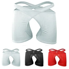 Mens Low Rise Panties Underwear Boxer Shorts Trunks Briefs Underpants Cross