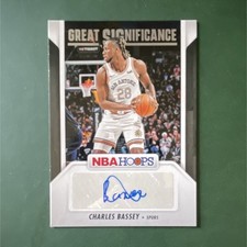 Panini 2024-25 NBA Hoops Great Significance Charles Bassey #GS-CBS Auto