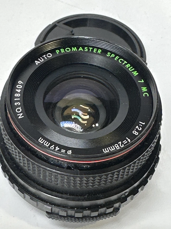 Vintage Promaster Spectrum 7 MC 28mm f/2.8 Lens Japan Manual Focus Wide Angle - Image 3 of 4