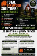 Total Firewood Processing And Ground Works. Logs, Splitting Services