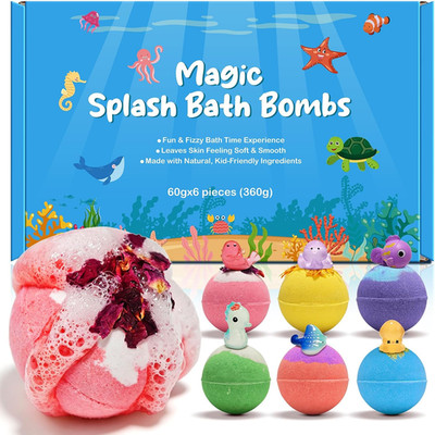 Bath Bombs for Kids   Sprudelnde Badekugeln Kinder Mit Kakao- & Sheabutter   Ph-
