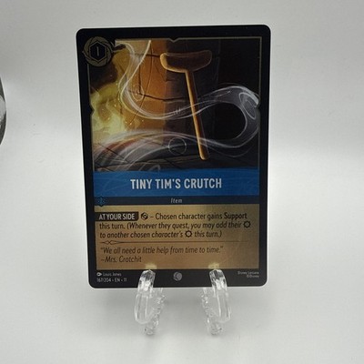 Disney Lorcana Winterspell COLDFOIL #167/204 Tiny Tim s Crutch NM 