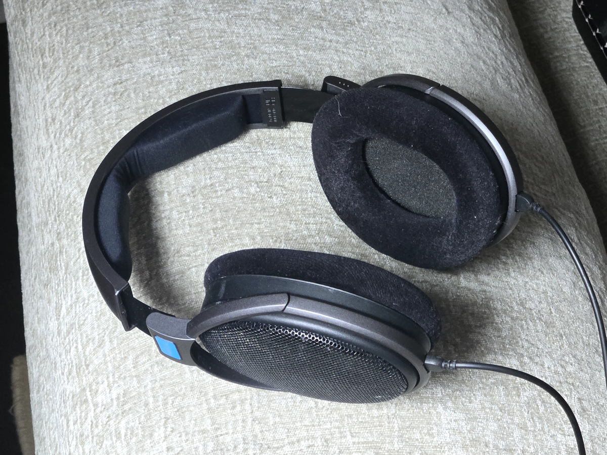Sennheiser HD600 Open-Back Wired Headphones with Extra Cable, Box