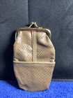 Vintage Cigarette Carrying Case Purse Coin Purse Tan 6 Inches Tall 3.5 Wide