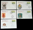 Germany 1981 FRAMA computer postage labels on illustrated First Day covers (5)