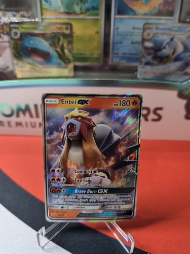 Entei GX - 10/73 - Pokemon Shining Legends Sun & Moon Ultra Rare Card NM - Picture 1 of 2