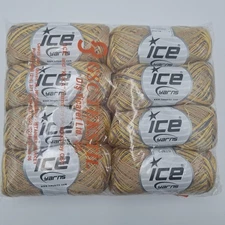Ice Yarns Acrylic Gold - Salmon Lig  - 67896 - 8 Skeins pack
