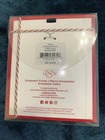 Lenox Silver & Red Frame 2.75” Dog Ornament With Ribbon “Woof” — photo 2