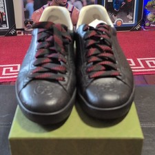 Gucci  incognito Black Red Monogram Mens Low ...